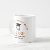 Oranje tandheelkundige school aangepaste tandarts  koffiemok (Voorkant links)