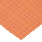 Oranje Tartan Pattern Table Runner Korte Tafelloper (Hoek)