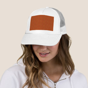 Oranje Tartan Trucker Hat Pet