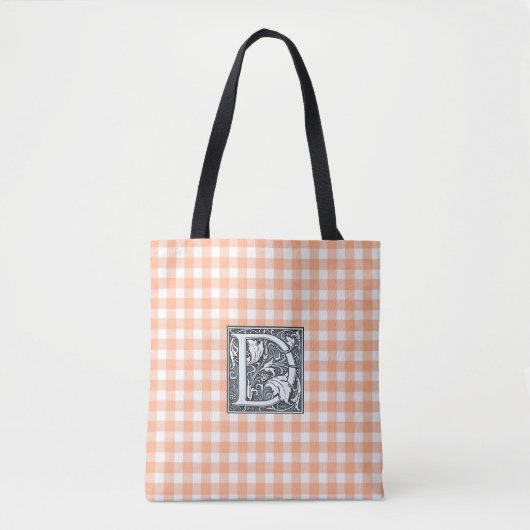 oranje Tas gingham (Voorkant)