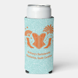 Oranje + Teal Las Vegas Showgirl Bach