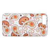 Oranje telefoontas van Paisley Case-Mate iPhone Case (Achterkant (Horizontaal))