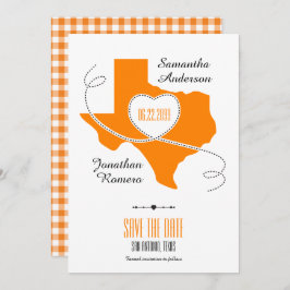 Oranje Texas Curling Ribbon Save the Date