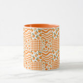 Oranje Textures Mok (Midden)
