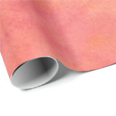 Oranje textuurpatroon Waterverf doorpersen Cadeaupapier (Rol Hoek)