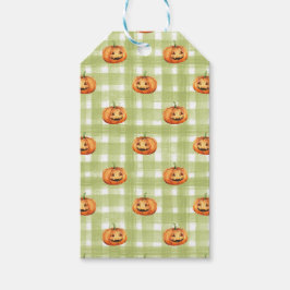 ORANJE THANKSGIVING PUMPKINS GROENE WITTE SPEELGOE CADEAULABEL
