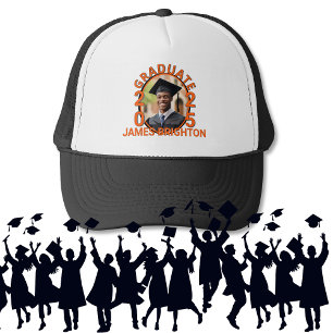 Oranje thema foto Afstuderen Trucker Pet