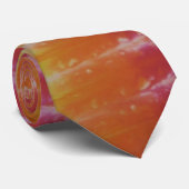 Oranje Tie Dye Necktie Stropdas (Opgerold)