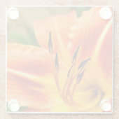 Oranje Tiger Lily Glazen Onderzetter (Achterkant)