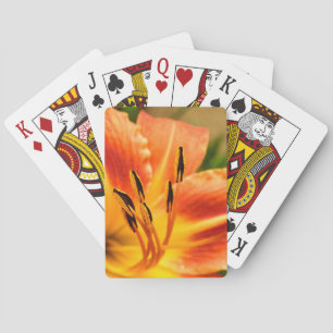 Oranje Tiger Lily Pokerkaarten