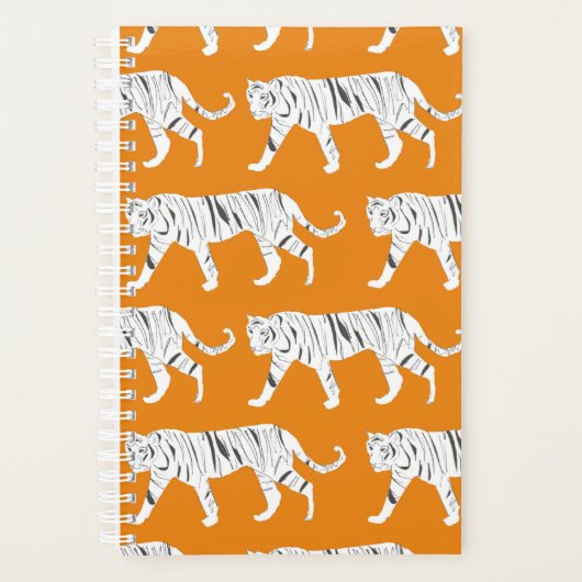 Oranje Tiger-pranner Planner (Voorkant)