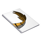 Oranje tijger/dragon Hybrid Tail Notitieboek (Rechterzijde)