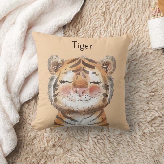 Oranje Tijger Kussen (Deken)