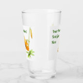 Oranje tijger Lily Gepersonaliseerd Glas (Links)