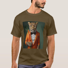 oranje tijger met wortelen T-shirt