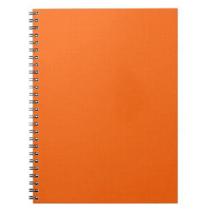 Oranje tijger, vaste kleur notitieboek