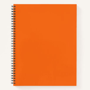 Oranje tijger, vaste kleur notitieboek
