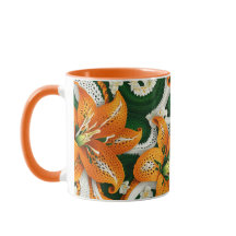 Oranje tijgerlelie haakwerk