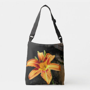 Oranje tijgerlelie over de hele Canvas tas