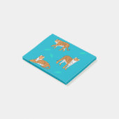 Oranje Tijgers Post-it® Notes (Schuin)