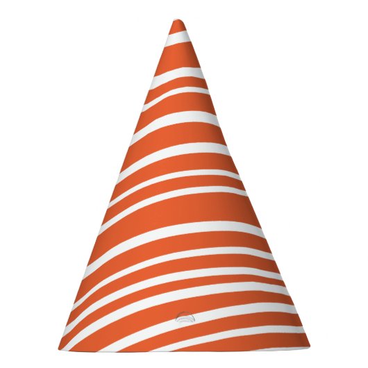 Oranje tijgerstrepen feesthoedjes (Rechts)