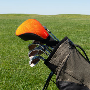 Oranje tot geel meetkundig omgrenzingsprofiel golfheadcover