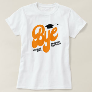 Oranje Tot ziens Afstudeerhoed Senior T-shirt