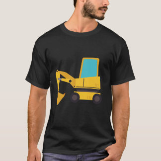 Oranje tractor kleine werktuigbouwkundige t-shirt