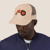 Oranje tractorPet Trucker Pet (In situ)