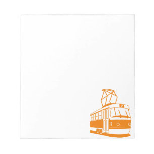 Oranje tram notitieblok