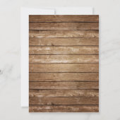 Oranje trekkeruitnodiging, Boerderij Birthday Kaart (Achterkant)