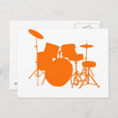 Oranje trommels briefkaart (Voorkant / Achterkant)