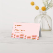 Oranje Tropische Disco Bruiloft (Achterkant)