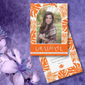 Oranje tropische klasse van 2024 foto afstuderen aankondiging