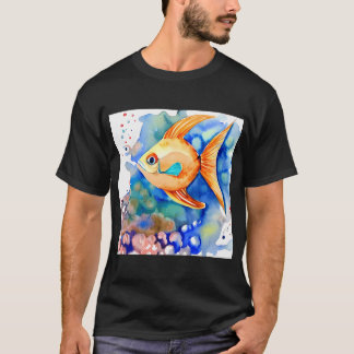 Oranje Tropische Vis T-shirt
