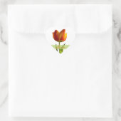 Oranje Tulip Love Heart Wedding Envelope Seal Hart Sticker (Tas)
