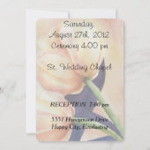 ORANJE TULIPS  WEDDINVITATIE KAART (Achterkant)