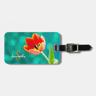 Oranje Tulp Bagagerek Bagagelabel