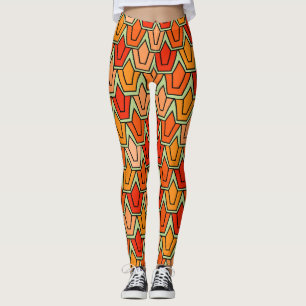 Oranje Tulp Field Leggings