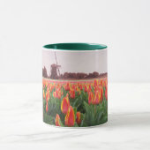 Oranje Tulp Flower Field & Windmill Holland Mok (Midden)