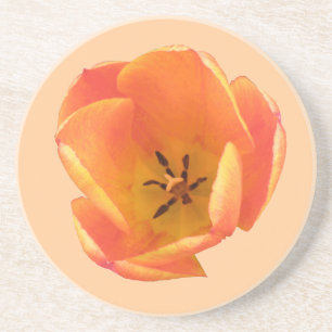 Oranje Tulp-Onderzetters Zandsteen Onderzetter