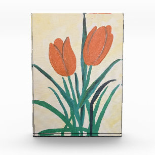 Oranje Tulpen Fotoblokken