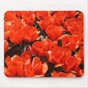 Oranje tulpen muismat