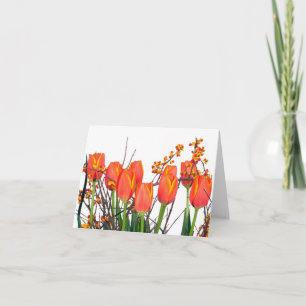 Oranje TulpenKaart Kaart
