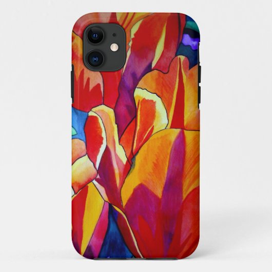Oranje Tulps waterverf kunstbloem Case-Mate iPhone Case (Achterkant)