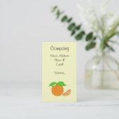 Oranje Twist Visitekaartje (Staand voorkant)