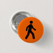 oranje u blij ronde button 3,2 cm (Voorkant /achterkant)