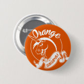 Oranje Unicorns Team Button (Voorkant /achterkant)
