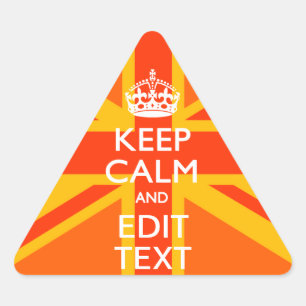 Oranje Unievaartuig Britse vlag Swag Driehoek Sticker