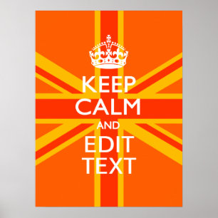 Oranje Unievaartuig Britse vlag Swag Poster